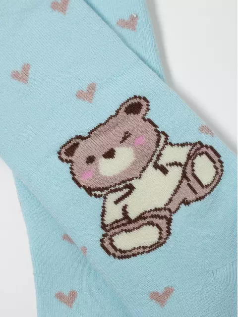 Теплые махровые детские колготки sof-tiki (махровые внутри) 641 бледно-бирюзовый, 7С-38СП, 80-86 (14), CONTE-KIDS,  - 6