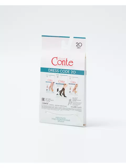 Носки женские dress code 20 den (1 пара) nero, 24С-104СП, 36-39 (23-25), CONTE ELEGANT,  - 5
