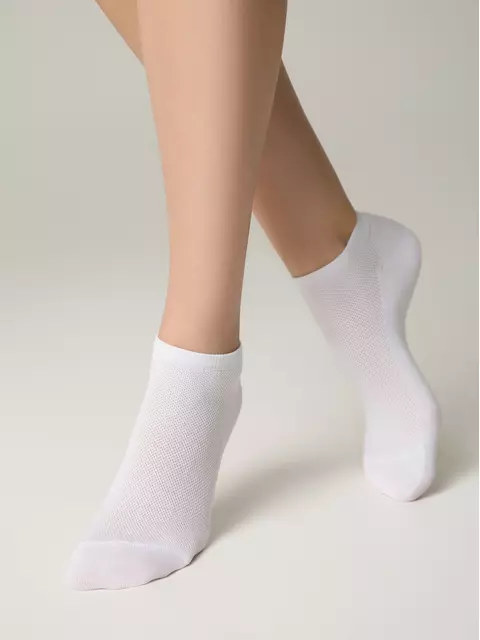 Короткие спортивные носки active 484 белый, 19С-183СП, 36-38 (23-25), CONTE ELEGANT,  - 3