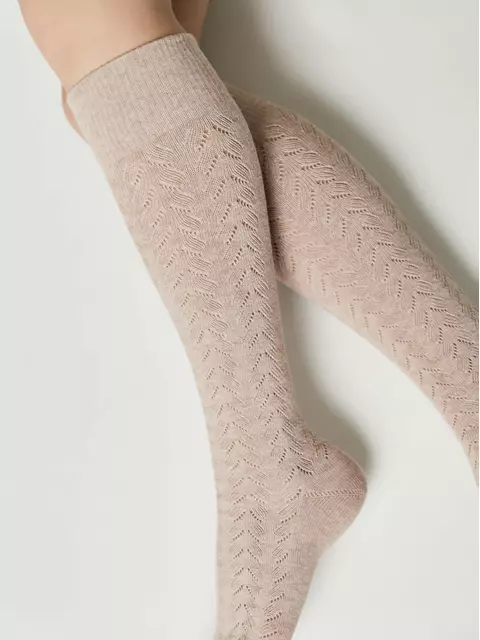 Гольфы женские хлопковые classic 010 бежевый, 23С-152СП, 36-39 (23-25), CONTE ELEGANT,  - 2