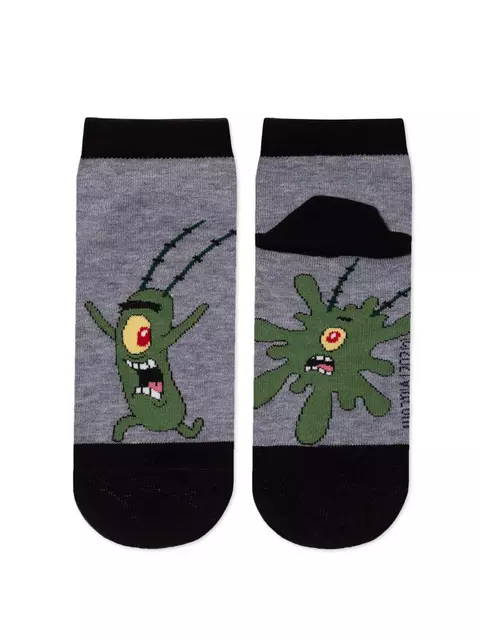 Носки женские spongebob 1146 (укороченные) 449 серый меланж, 21С1146, 36-37 (23), БРЕСТСКИЕ,  - 3