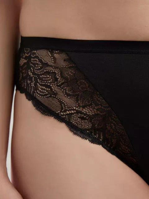 Трусы женские "слип" со средней линией талии comfort plus rp3113 черный, 23С-0016КСП, 98/M, CONTE ELEGANT,  - 2