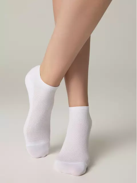 Короткие спортивные носки active 484 белый, 19С-183СП, 36-38 (23-25), CONTE ELEGANT,  - 2