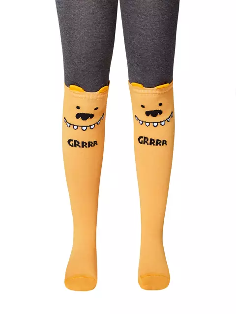 Колготки детские tip-top (мордашки) 687 оранжевый, 17С-60СП, 80-86 (14), CONTE-KIDS,  - 2