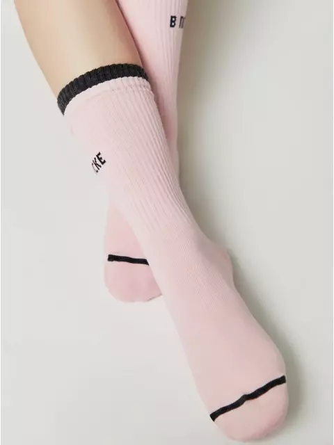 ​удлиненные женские носки с надписью «в поиске» active 602 светло-розовый, 22С-29СП, 39-41 (25-27), CONTE ELEGANT,  - 4