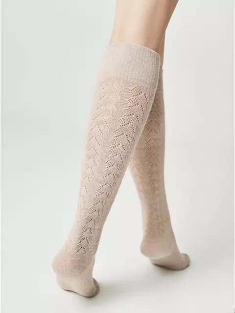 Гольфы женские хлопковые classic 010 бежевый, 23С-152СП, 36-39 (23-25), CONTE ELEGANT,  - 3