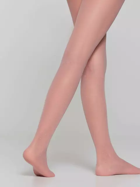 Колготки детские с имитацией гольфов в горошек milana dusty rose, 20С-115СП, 140-146, CONTE ELEGANT,  - 2