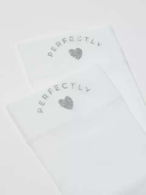 Матовые носки с сияющей термоаппликацией perfectly fantasy bianco, 24С-5СП, 36-38 (23-25), CONTE ELEGANT,  - 5