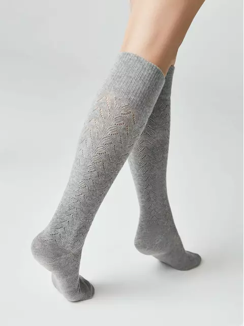 Гольфы женские хлопковые classic 010 серый, 23С-152СП, 36-39 (23-25), CONTE ELEGANT,  - 3