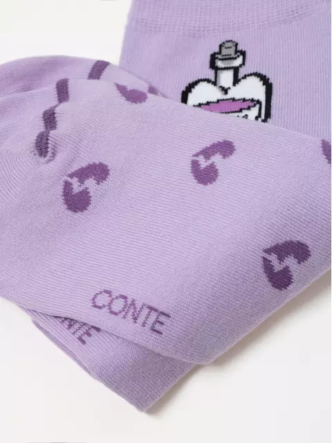 Носки женские happy 606 сиреневый, 17С-21СП, 36-39 (23-25), CONTE ELEGANT,  - 8