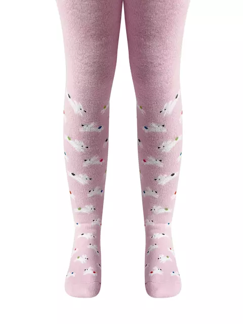 Теплые махровые детские колготки sof-tiki (махровые внутри) 643 светло-розовый, 7С-38СП, 80-86 (14), CONTE-KIDS,  - 4