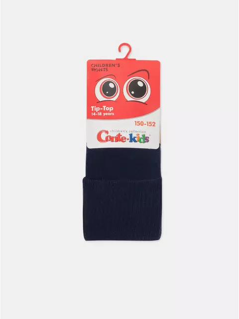 Колготки подростковые с имитацией гольф tip-top 682 темно-синий, 23С-153СП, 140-146 (22), CONTE-KIDS,  - 4