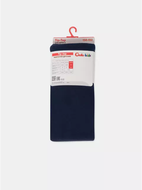 Колготки подростковые с имитацией гольф tip-top 682 темно-синий, 23С-153СП, 140-146 (22), CONTE-KIDS,  - 5