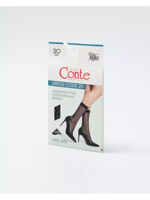 Носки женские dress code 20 den (1 пара) nero, 24С-104СП, 36-39 (23-25), CONTE ELEGANT,  - 2