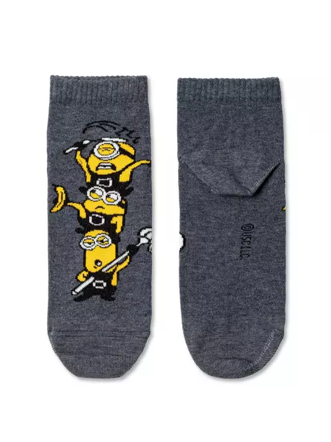 Носки женские minions (укороченные) 305 т.серый меланж, 20С1125, 38-39 (25), БРЕСТСКИЕ,  - 2