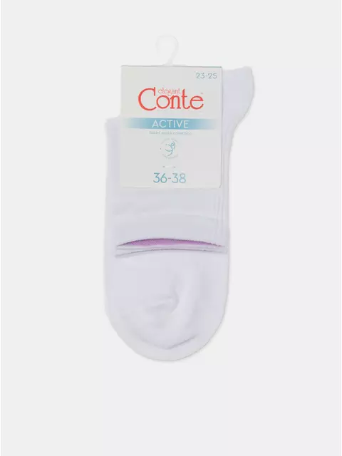 Носки женские active 599 белый, 24С-11СП, 36-38 (23-25), CONTE ELEGANT,  - 8