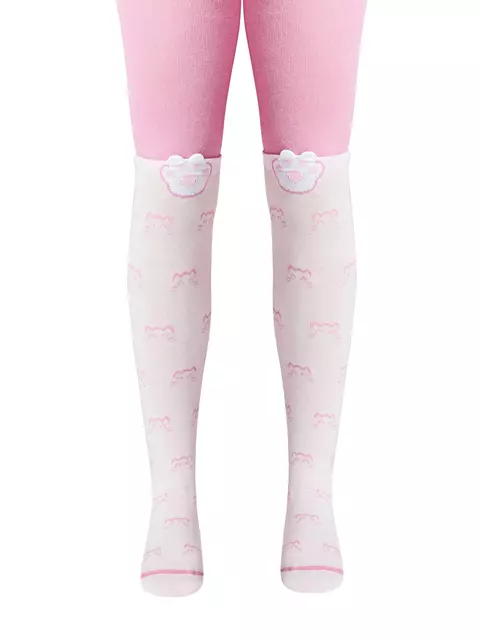 Колготки детские tip-top (мордашки) 691 розовый, 17С-60СП, 80-86 (14), CONTE-KIDS,  - 3