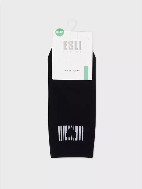 Короткие женские носки active esli 584 черный, 22С-42СПЕ, 36-37 (23), ESLI,  - 5
