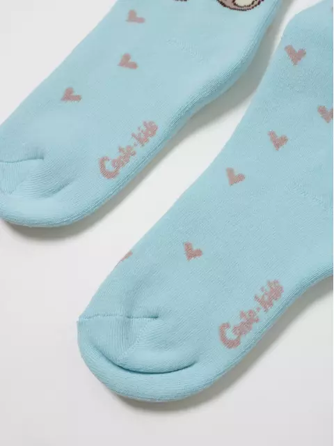 Теплые махровые детские колготки sof-tiki (махровые внутри) 641 бледно-бирюзовый, 7С-38СП, 80-86 (14), CONTE-KIDS,  - 5