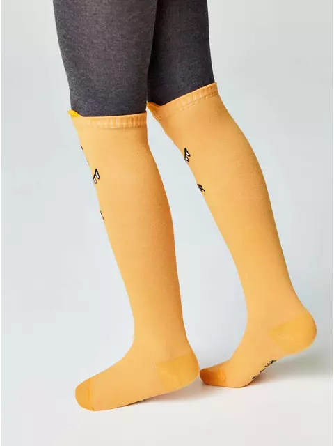 Колготки детские tip-top (мордашки) 687 оранжевый, 17С-60СП, 80-86 (14), CONTE-KIDS,  - 3