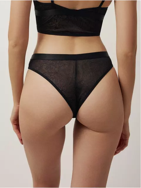 Трусы женские floral tattoo lbr 2927  black, 23С-2964ТСП, 90/XS, CONTE ELEGANT,  - 2