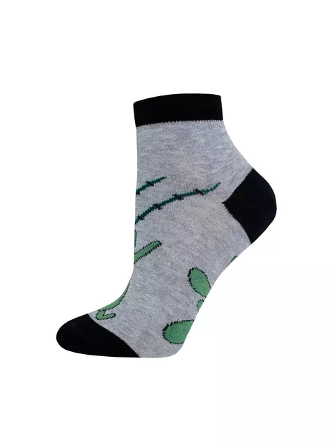 Носки женские spongebob 1146 (укороченные) 449 серый меланж, 21С1146, 36-37 (23), БРЕСТСКИЕ,  - 2