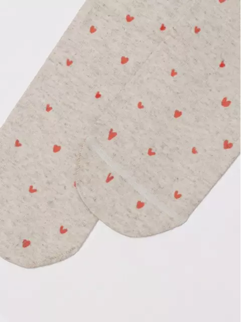 Носки женские с принтом из пряжи с хлопком и льном fantasy 561 бежевый, 20С-107СП, 36-39 (23-25), CONTE ELEGANT,  - 4