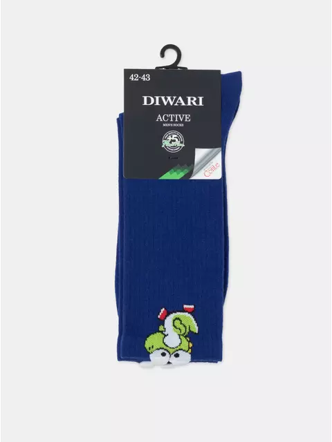 Носки мужские diwari active (удлиненные) 966 синий, 23С-141СП, 40-41 (25), DIWARI,  - 2