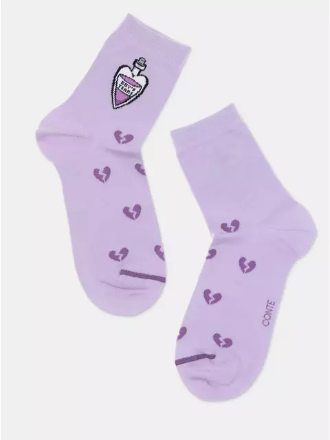 Носки женские happy 606 сиреневый, 17С-21СП, 36-39 (23-25), CONTE ELEGANT,  - 6