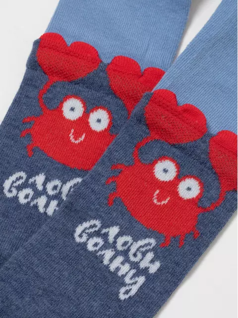 Колготки детские tip-top (мордашки) 688 джинс, 17С-60СП, 80-86 (14), CONTE-KIDS,  - 6