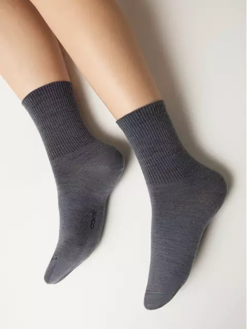 Носки женские (шерсть) comfort 583 графит, , 36-38 (23-25), CONTE ELEGANT, - 1