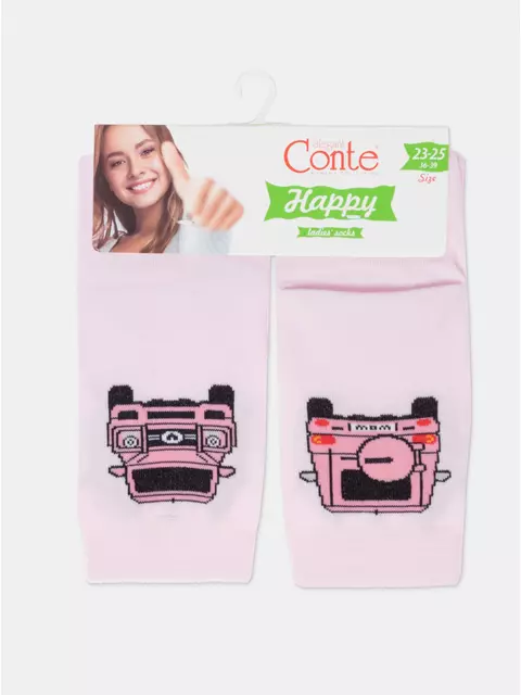 Носки женские happy 604 светло-розовый, 17С-21СП, 36-39 (23-25), CONTE ELEGANT,  - 7