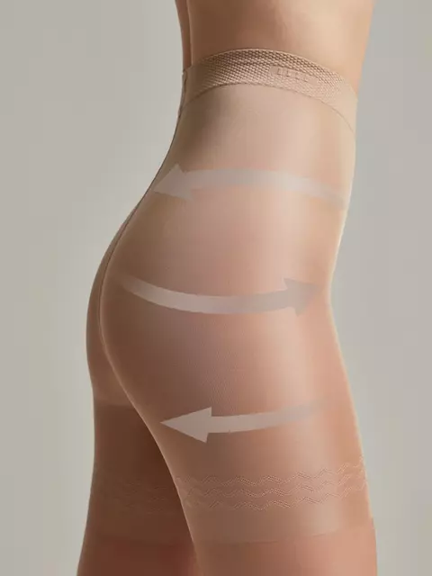 Колготки женские с утягивающими шортиками conte control 20 natural, 8С-75СП, 4, CONTE ELEGANT,  - 3