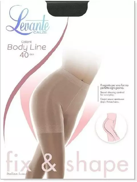 Колготки женские levante body line 40 nero, , 3, LEVANTE, - 1