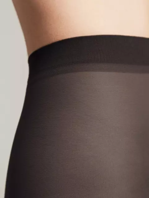Шелковистые прозрачные колготки conte nuance 20 nero, 8С-33СП, 4, CONTE ELEGANT,  - 4
