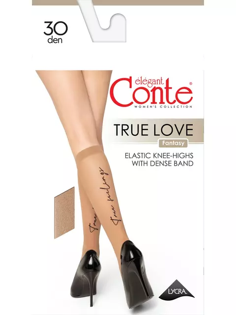 Гольфы женские конте true love bronz, , 36-38 (23-25), CONTE ELEGANT, - 1