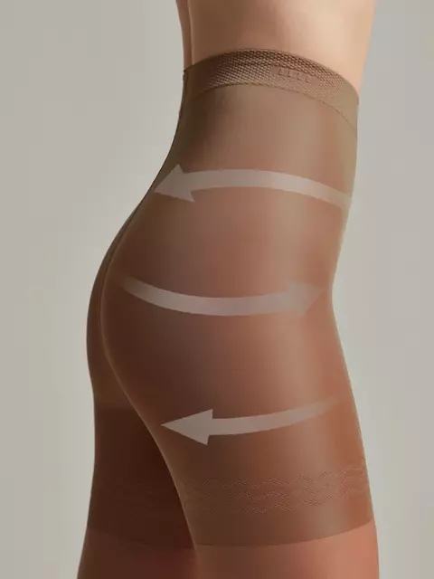 Колготки с утягивающими шортиками conte control 20 mocca, 8С-75СП, 2, CONTE ELEGANT,  - 3