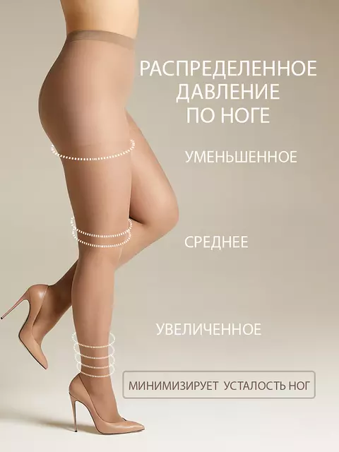 Колготки омса attiva 40 xxl plus size caramello, ATTIVA 40 XXL PLUS SIZE, 6, OMSA,  - 4