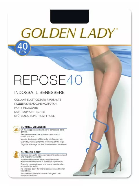 Поддерживающие колготки golden lady repose 40 fumo, REPOSE 40, 4, GOLDEN LADY,  - 3