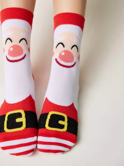 Новогодние женские носки conte new year 632 красный, 21С-76СП, 36-39 (23-25), CONTE ELEGANT,  - 4