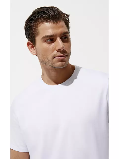 Футболка мужская omsa cotton omt_u 1201 bianco, , 48 (L), OMSA, - 2