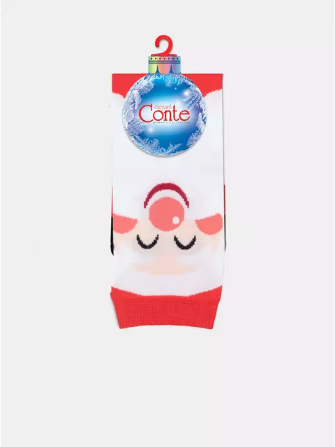 Новогодние женские носки conte new year 632 красный, 21С-76СП, 36-39 (23-25), CONTE ELEGANT,  - 7