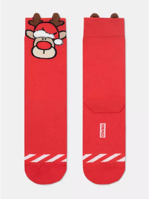 Набор новогодних мужских носков diwari new year (3 пары) 813 ассорти, 21С-71СП;21С-71СП;19С-90СП, 42-45 (27-29), DIWARI,  - 2