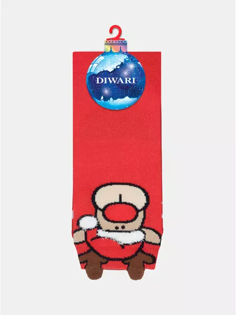 Мужские новогодние носки diwari new year 629 красный, 19С-90СП, 42-45 (27-29), DIWARI,  - 8