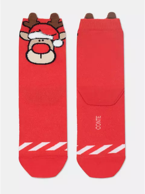 Подарочный набор женских новогодних носков conte new year (3 пары) 814 ассорти, 19С-86СП;21С-76СП;20С-34СП, 36-39 (23-25), CONTE ELEGANT,  - 3