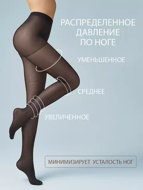 Колготки женские omsa attiva 70 nero, ATTIVA 70, 5, OMSA,  - 4