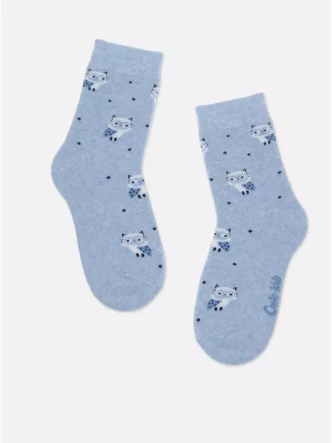 Детские махровые носки sof-tiki 758 голубой, 21С-13СП, 18, CONTE-KIDS,  - 4