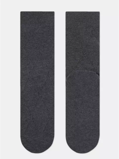 Женские ажурные носки (удлиненные) active 623 темно-серый, 22С-27СП, 39-41 (25-27), CONTE ELEGANT,  - 3