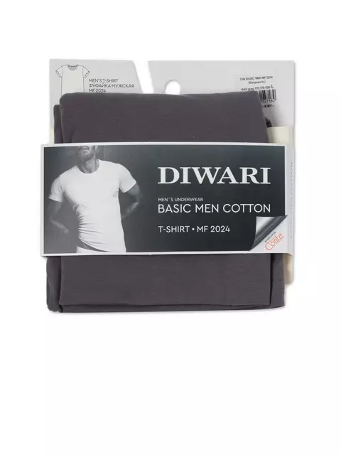 Футболка мужская diwari basic men mf 2024 dark grey, 20С-1087ТСП, 170,176-108/XXL, DIWARI,  - 4