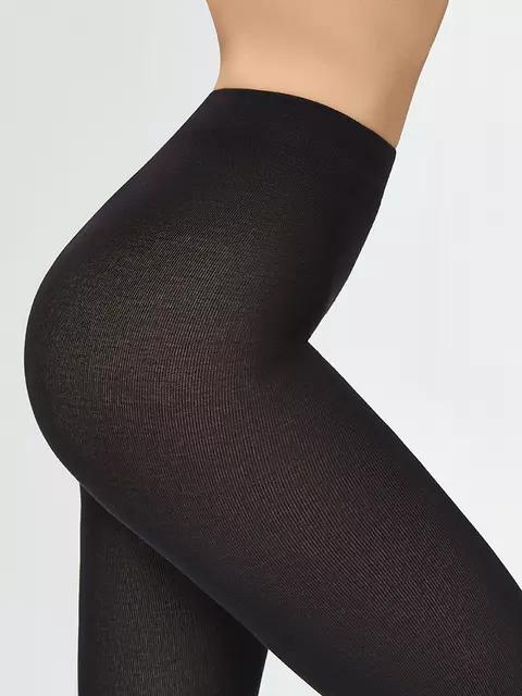 Теплые колготки из хлопка minimi cotone 70 moka, COTONE 70, 6, MINIMI,  - 4